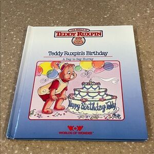 Vintage ,Teddy Ruxpin's Birthday Book